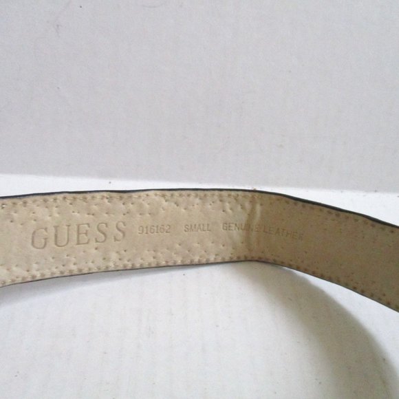 *GUESS MOD Black Leather and Silver Studded Belt main image 5